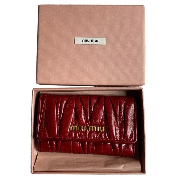 Miu Miu Leather Key Wallet - Picture 1 of 8